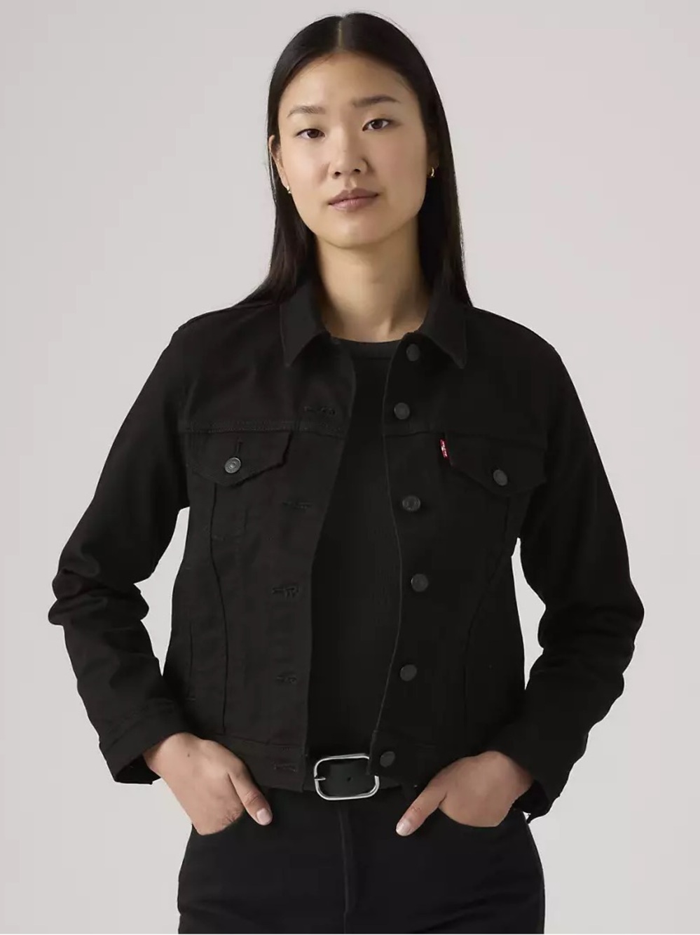 Levi's Black Denim Jacket size M